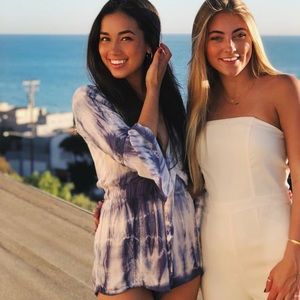 RAGA tie dye blue romper